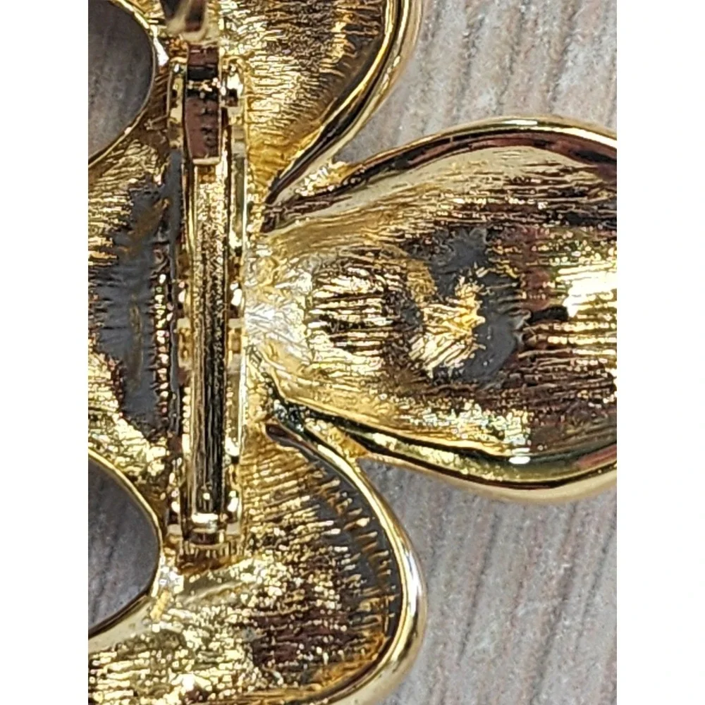 Vintage‎ MVH Crown Michaela Von Habsburg Signed Fleur De Lis Brooch Pendant
